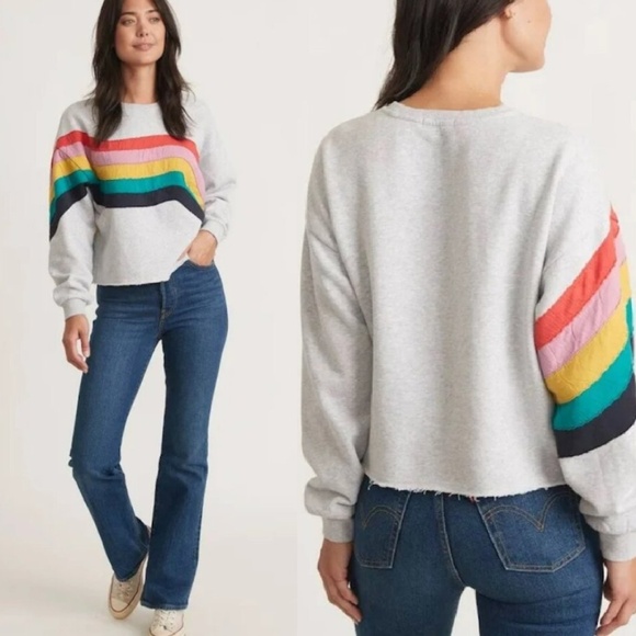 Marine Layer Archive Summit Rainbow Wave Sweatshirt (Oversized) - Picture 1 of 9
